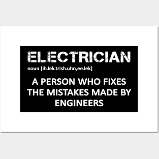 Electrician definition Posters and Art